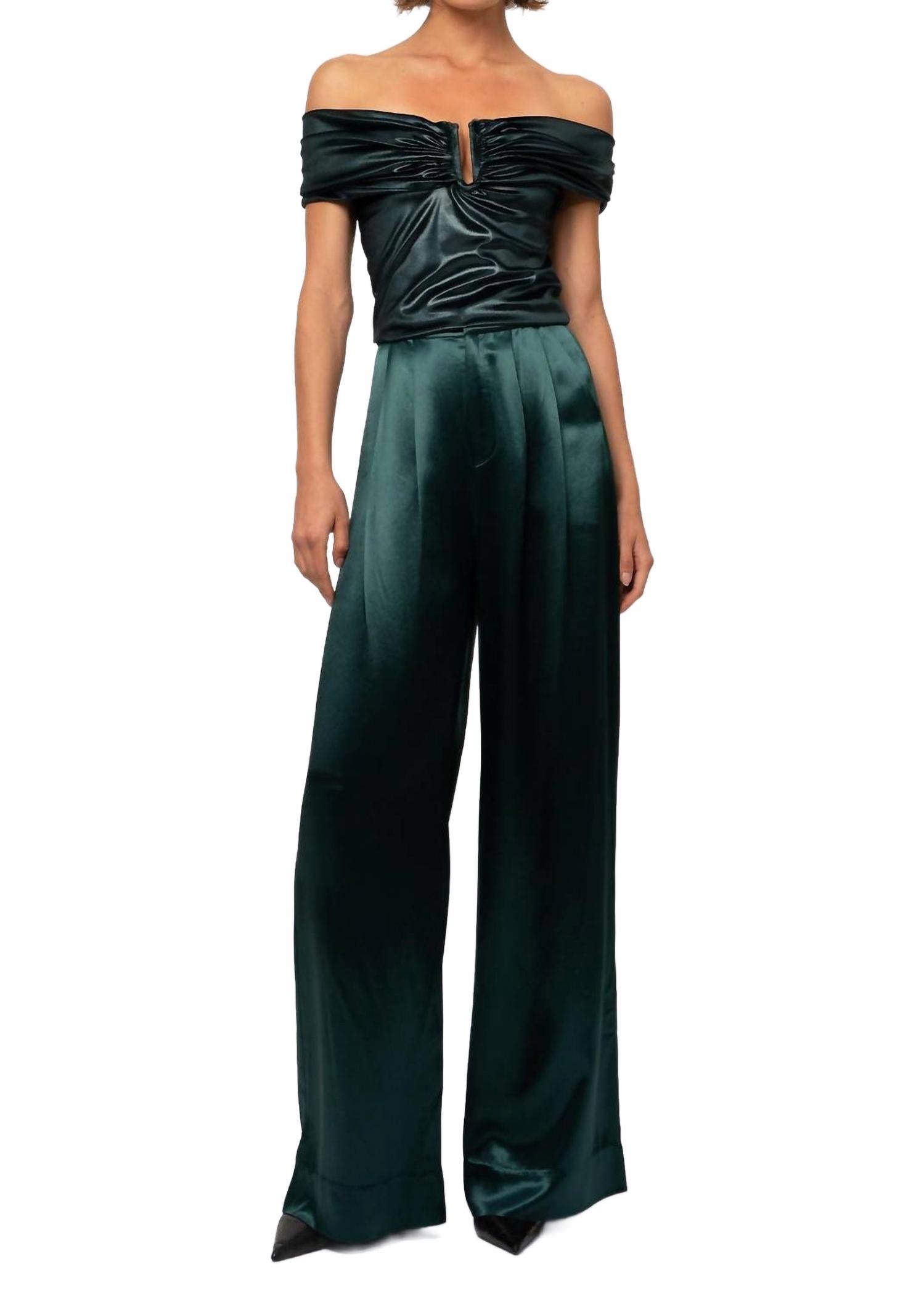 Парижские брюки в изумрудном цвете NONCHALANTLABEL, изумрудный
Парижские брюки в изумрудном цвете NONCHALANTLABEL, изумрудный