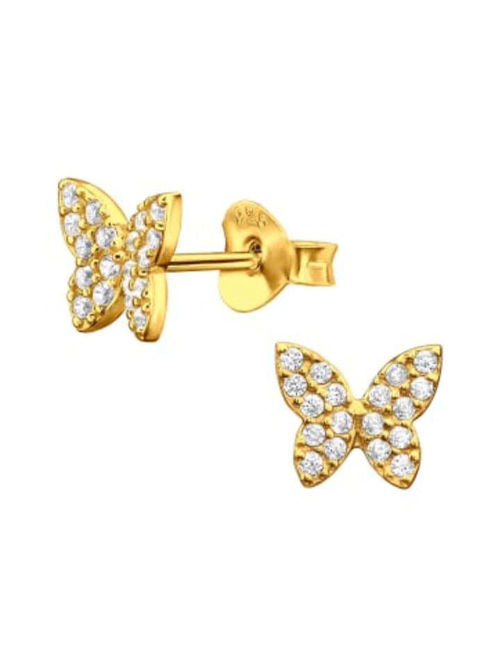 Alexander York Серьги-бабочки, серьги-гвоздики из золота и кубического циркония, серебро 925 пробы, комплект из 2 штук
Alexander York Серьги-бабочки, серьги-гвоздики из золота и кубического циркония, серебро 925 пробы, комплект из 2 штук