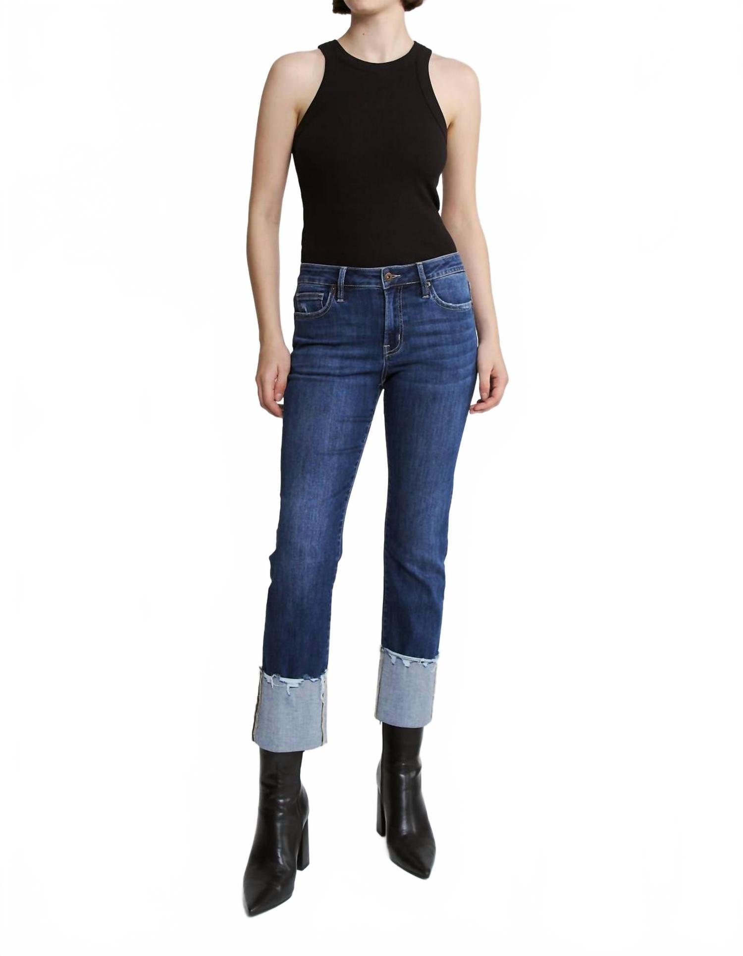 Mica denim Джинсы Happiness Mid Rise With Cuff Jeans синего цвета
Mica denim Джинсы Happiness Mid Rise With Cuff Jeans синего цвета