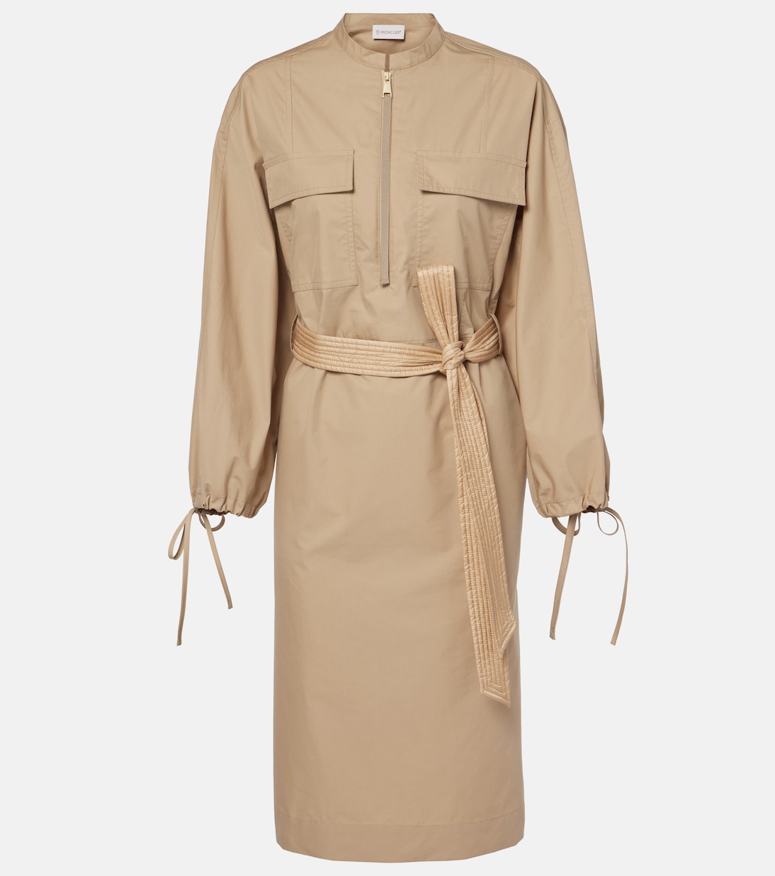 Хлопковое платье миди из поплина с поясом Moncler
Хлопковое платье миди из поплина с поясом Moncler