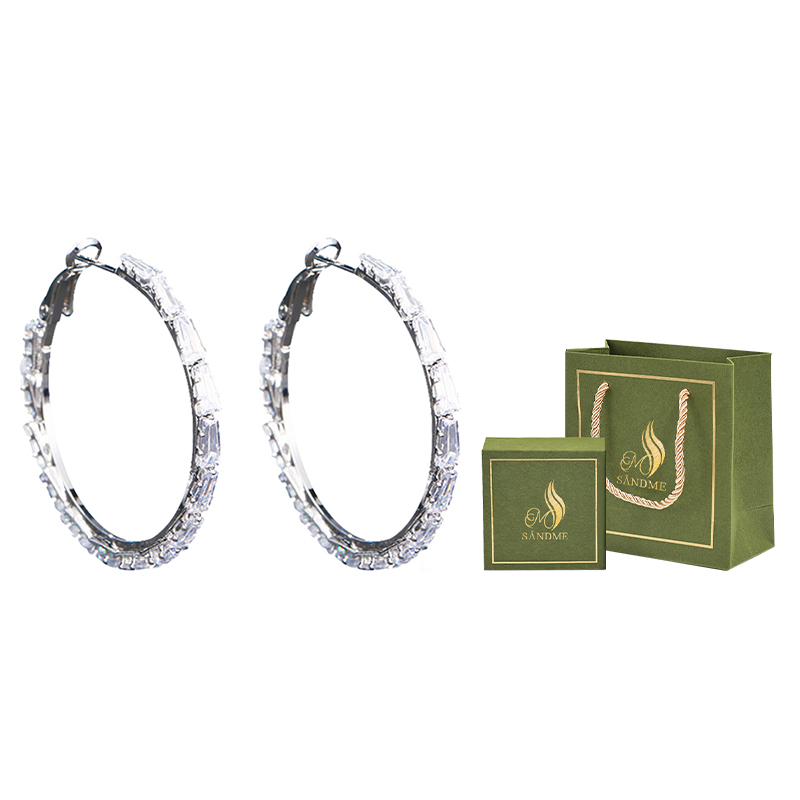 SENDME Серьги для женщин из синтетического фианита и серебра 925 пробы
SENDME Серьги для женщин из синтетического фианита и серебра 925 пробы