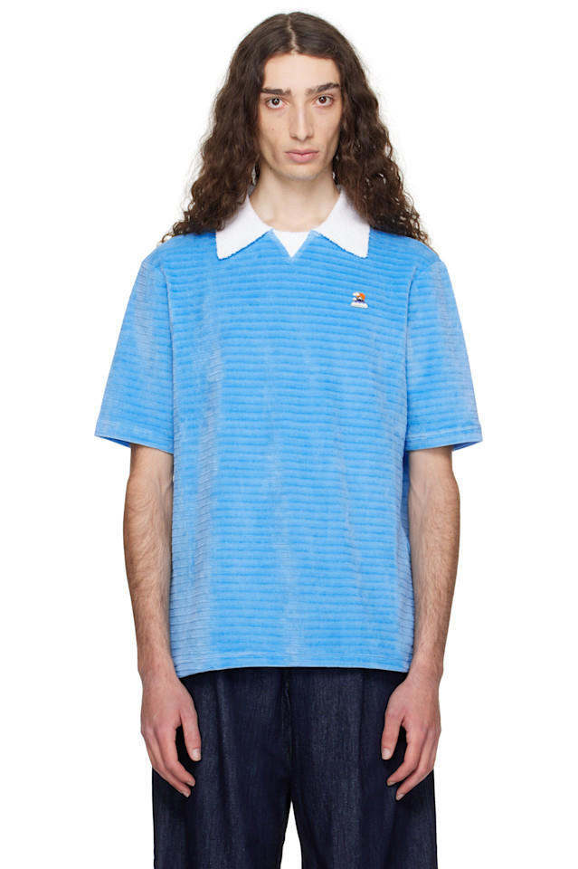 Поло с велюровой полосой Casablanca, синий
Поло с велюровой полосой Casablanca, синий