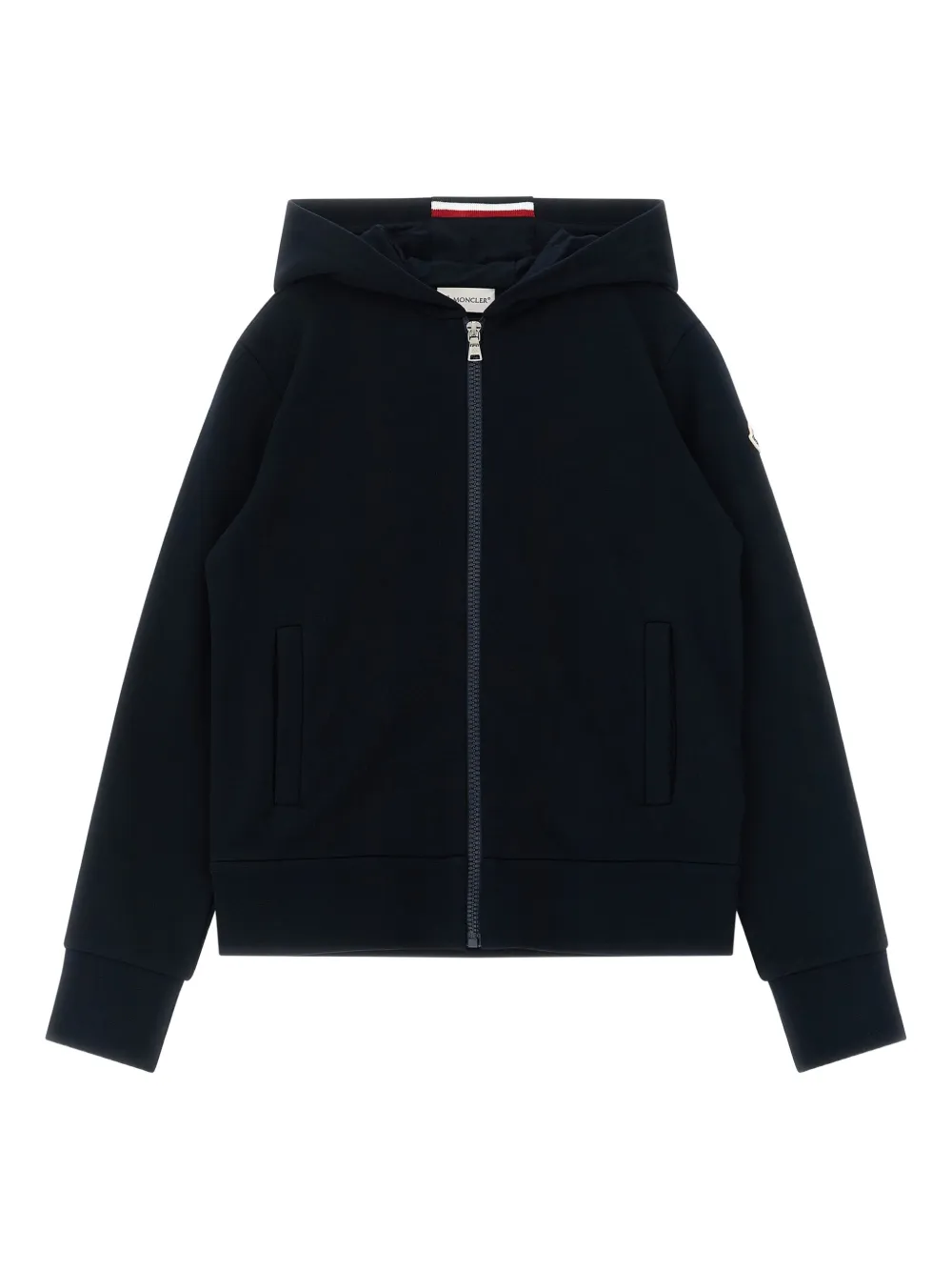 Худи на молнии с нашивкой-логотипом Moncler Enfant, синий
Худи на молнии с нашивкой-логотипом Moncler Enfant, синий