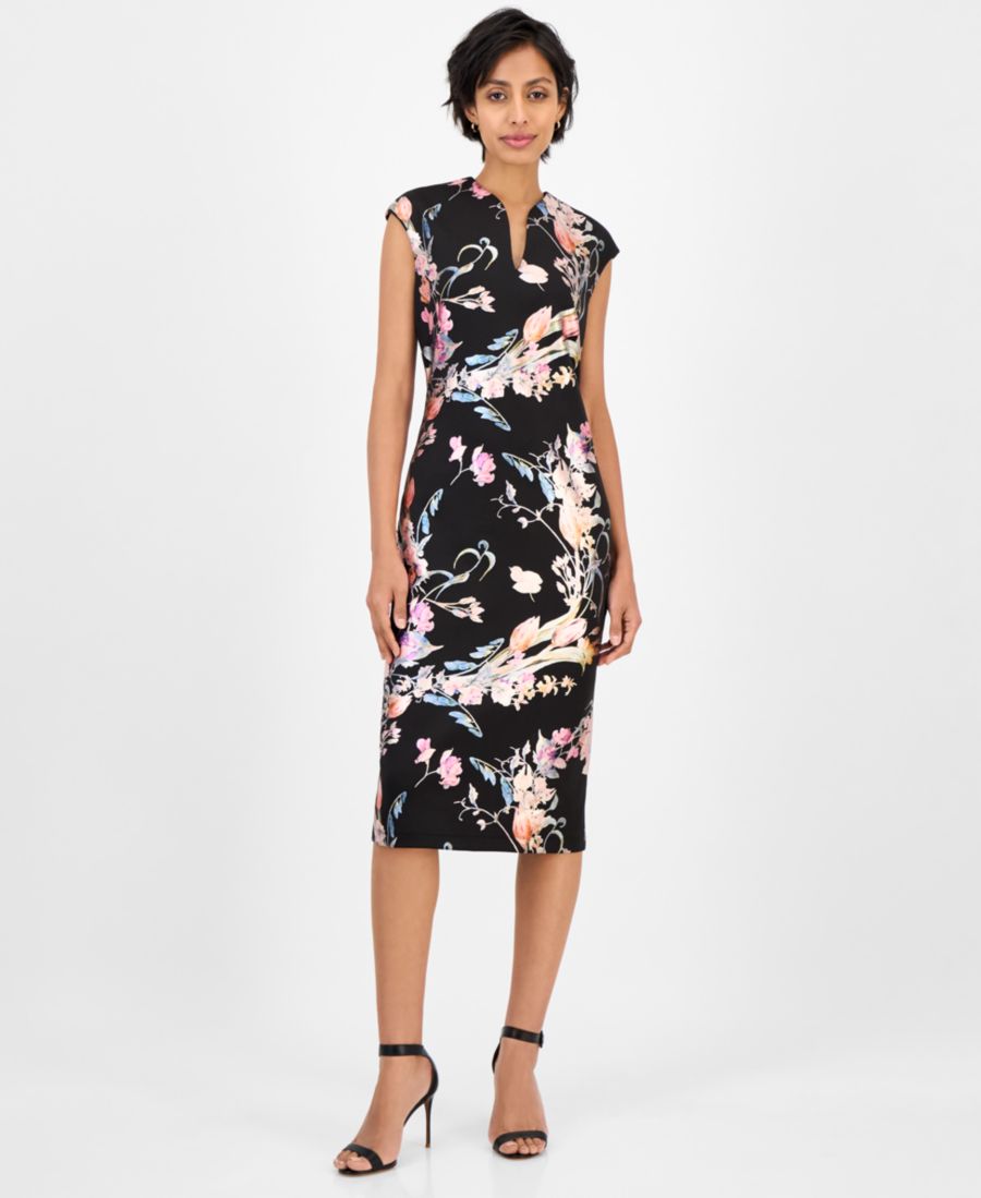 Платье-футляр из дайверского крепа с цветочным принтом для невысоких девушек Connected, Rosewood
Платье-футляр из дайверского крепа с цветочным принтом для невысоких девушек Connected, Rosewood