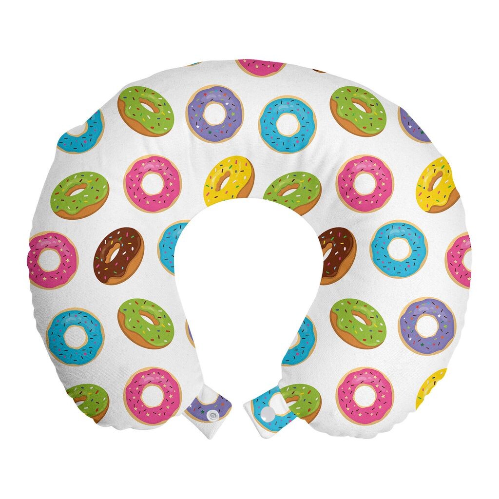 ABAKUHAUS Donuts Дорожная подушка для поддержки шеи, запеченная глазурованная смазка, запеченные кудри, пенопластовые дорожные принадлежности для самолетов и автомобилей, 30x30 см, белый многоцветный
ABAKUHAUS Donuts Дорожная подушка для поддержки шеи, запеченная глазурованная смазка, запеченные кудри, пенопластовые дорожные принадлежности для самолетов и автомобилей, 30x30 см, белый многоцветный