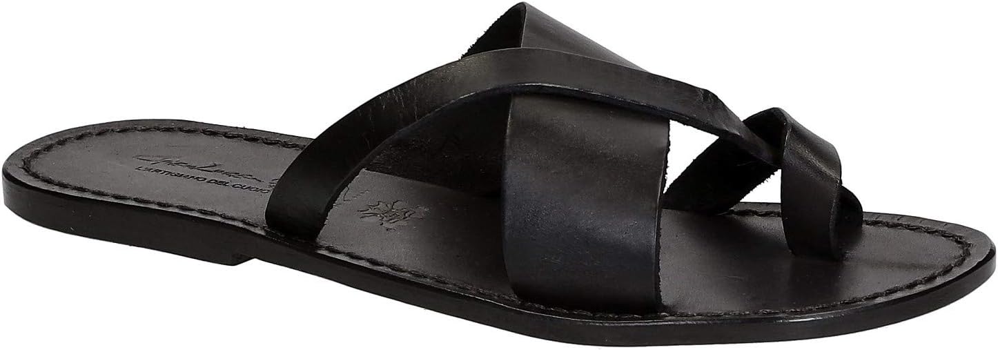 Мужские кожаные тапочки ручной работы ручной работы Gianluca - L'Artigiano Del Cuoio, черный
Мужские кожаные тапочки ручной работы ручной работы Gianluca - L'Artigiano Del Cuoio, черный