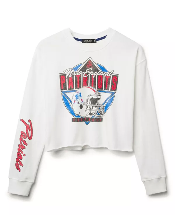 Женская флисовая куртка с укороченным шлемом команды «Нью-Ингленд Патриотс» из НФЛ Junk Food Clothing, белый
Женская флисовая куртка с укороченным шлемом команды «Нью-Ингленд Патриотс» из НФЛ Junk Food Clothing, белый