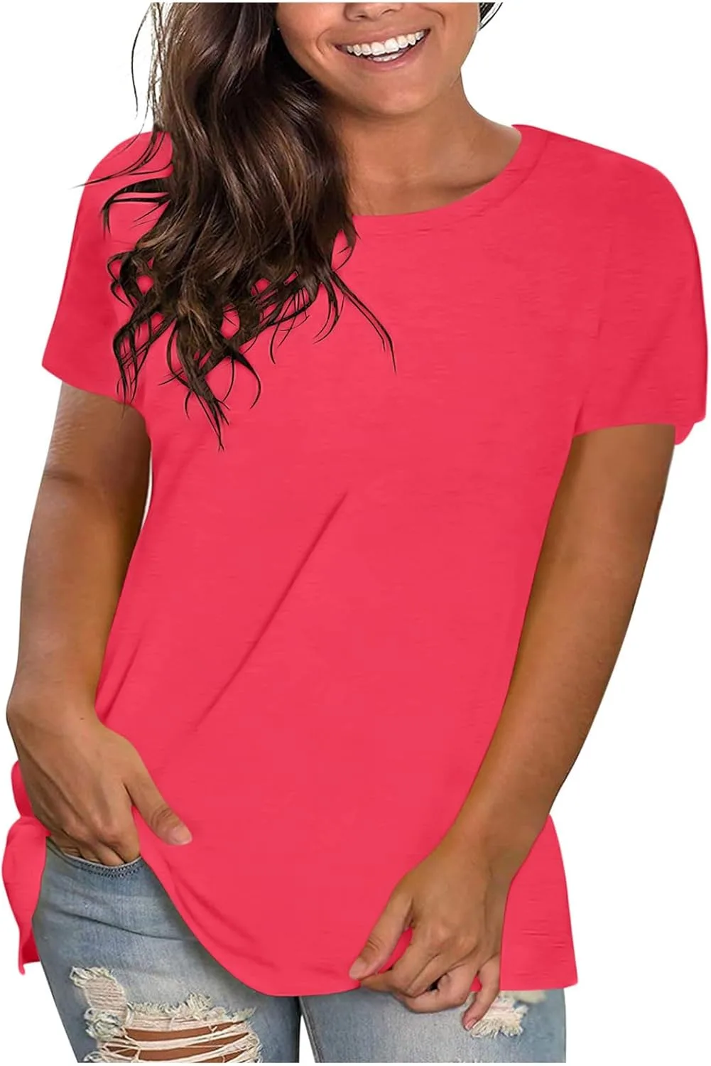 Женская футболка Oversized летняя Plus Size Batwing с короткими рукавами
Женская футболка Oversized летняя Plus Size Batwing с короткими рукавами