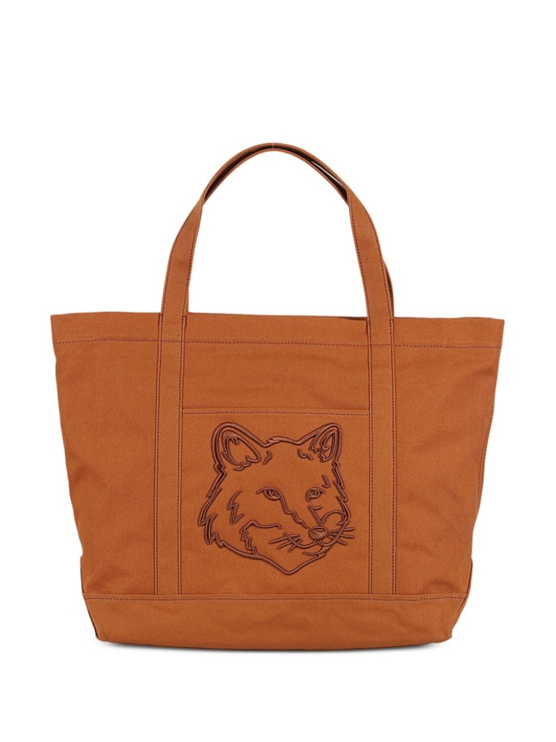 Большая сумка Fox Head Maison Kitsuné, коричневый 
Большая сумка Fox Head Maison Kitsuné, коричневый