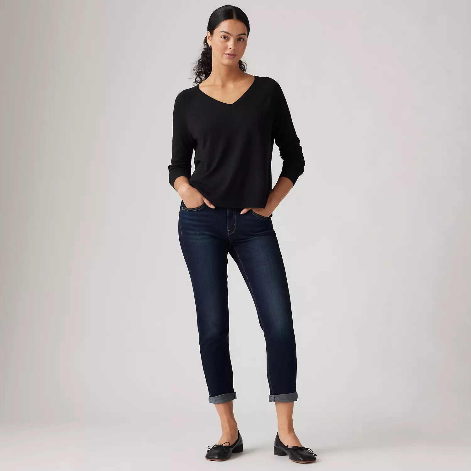 Женские джинсы бойфренды со средней посадкой Levi's, цвет Face Away - Dark Wash
Женские джинсы бойфренды со средней посадкой Levi's, цвет Face Away - Dark Wash