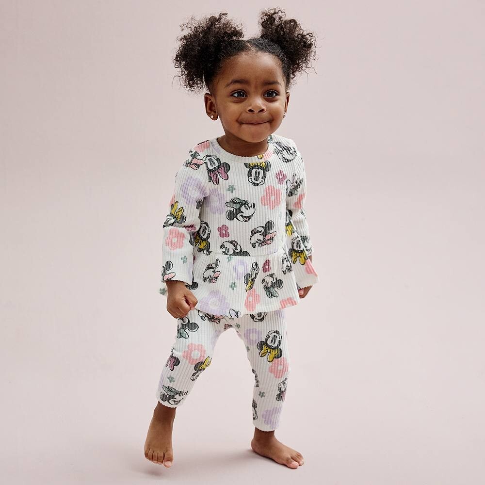 Комплект с баской в рубчик с начесом для девочки Disney's Minnie Mouse от Jumping Beans Disney/Jumping Beans, цвет Minnie Floral Ivory
Комплект с баской в рубчик с начесом для девочки Disney's Minnie Mouse от Jumping Beans Disney/Jumping Beans, цвет Minnie Floral Ivory