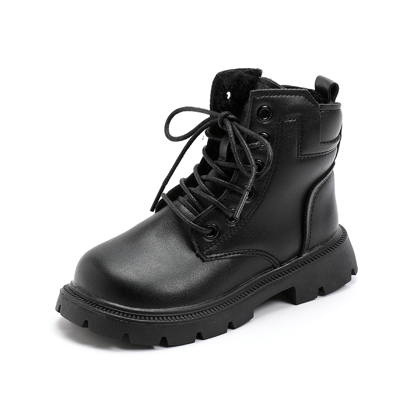 Кожаные ботинки для детей FIRS Kids, черный 
Кожаные ботинки для детей FIRS Kids, черный