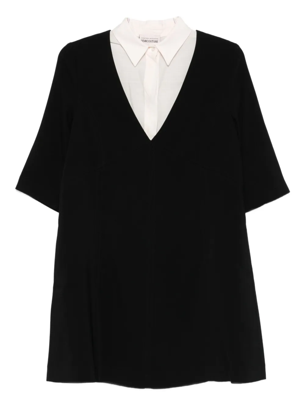 Миди-платье с V-образным вырезом Semicouture, черный
Миди-платье с V-образным вырезом Semicouture, черный