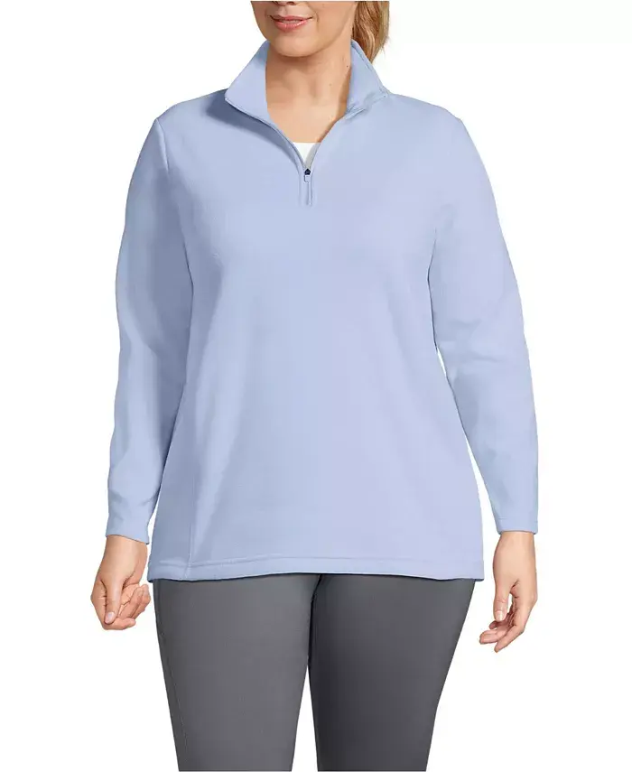 Женский флисовый свитер больших размеров Anyweather с короткой молнией Lands' End, фиолетовый
Женский флисовый свитер больших размеров Anyweather с короткой молнией Lands' End, фиолетовый