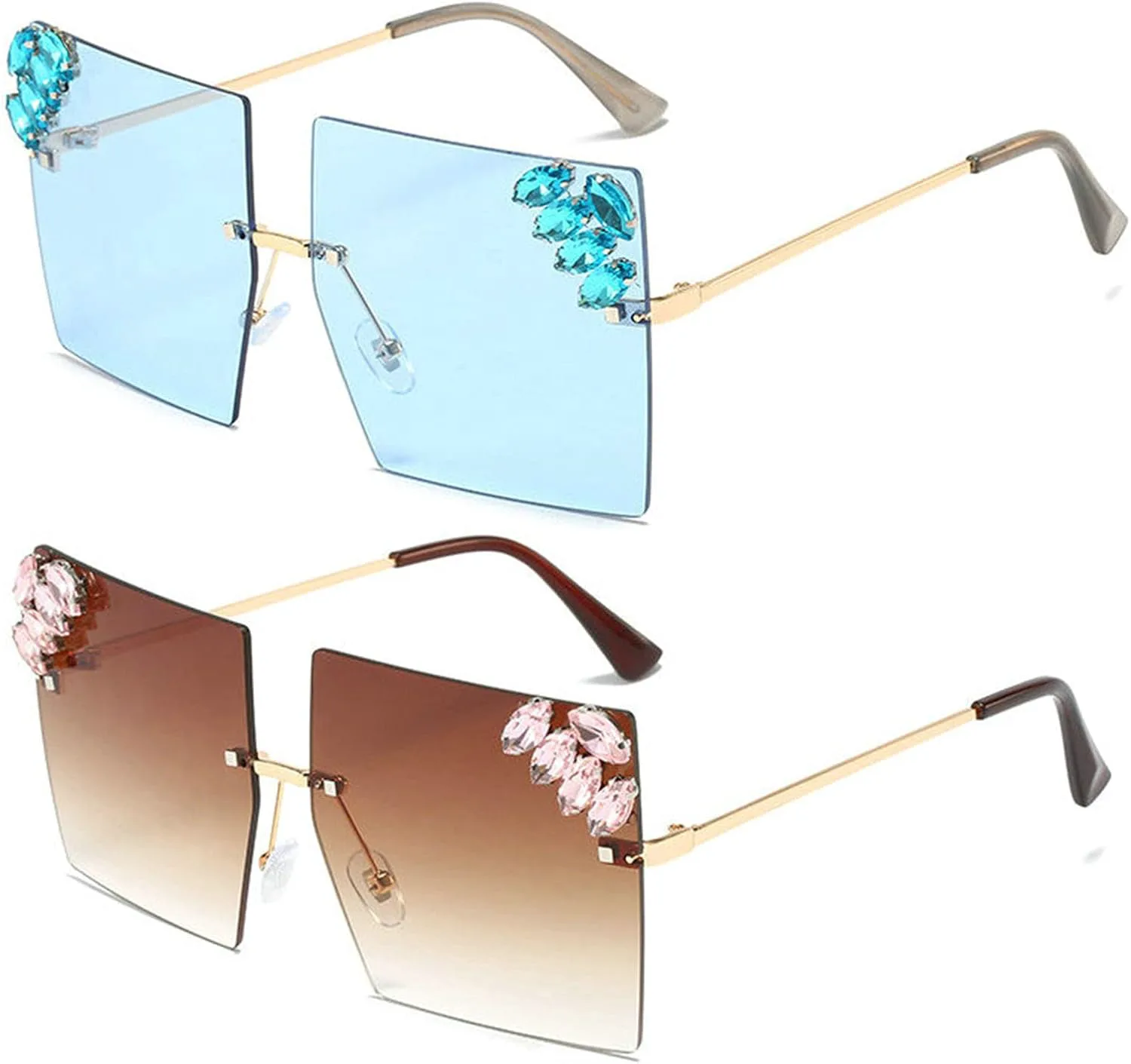 Солнцезащитные очки COTIA Crystal Rimless Sunglasses Women 2022 Design Fashion Rhinestone Square Sun Glasses for Lady Trendy Frameless Sunglasses, Blue&tea
Солнцезащитные очки COTIA Crystal Rimless Sunglasses Women 2022 Design Fashion Rhinestone Square Sun Glasses for Lady Trendy Frameless Sunglasses, Blue&tea