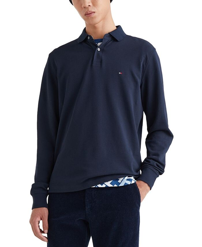 Мужская рубашка-поло обычного кроя 1985 года с длинными рукавами Tommy Hilfiger, синий
Мужская рубашка-поло обычного кроя 1985 года с длинными рукавами Tommy Hilfiger, синий