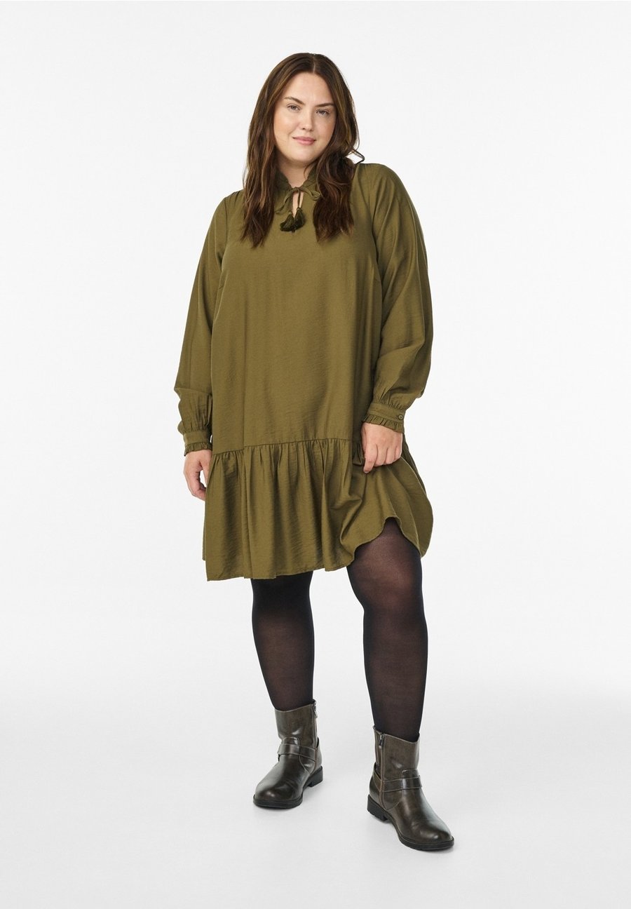 Платье Zizzi Day dress, Dark Olive/Olive
Платье Zizzi Day dress, Dark Olive/Olive