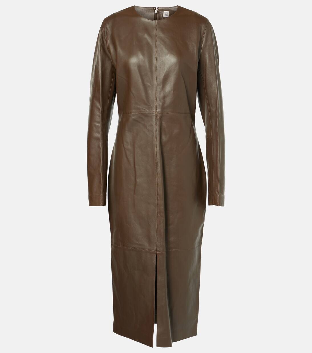 Платье миди из кожи со вставками Toteme, цвет bark
Платье миди из кожи со вставками Toteme, цвет bark