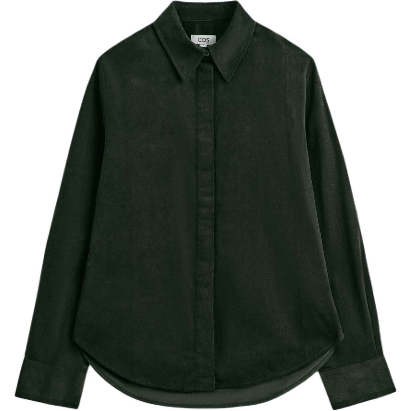 COS Женская рубашка темно-зеленого цвета
COS Женская рубашка темно-зеленого цвета