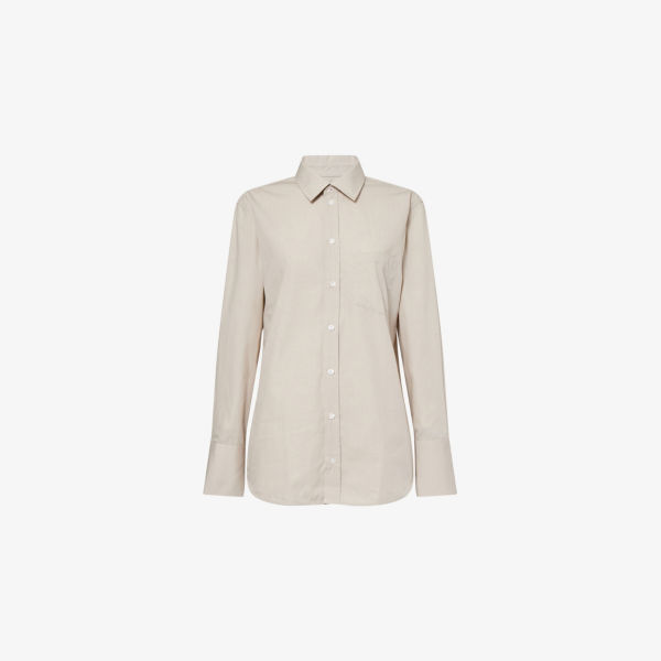 Рубашка Victoria Beckham из хлопкового поплина, бежевый
Рубашка Victoria Beckham из хлопкового поплина, бежевый