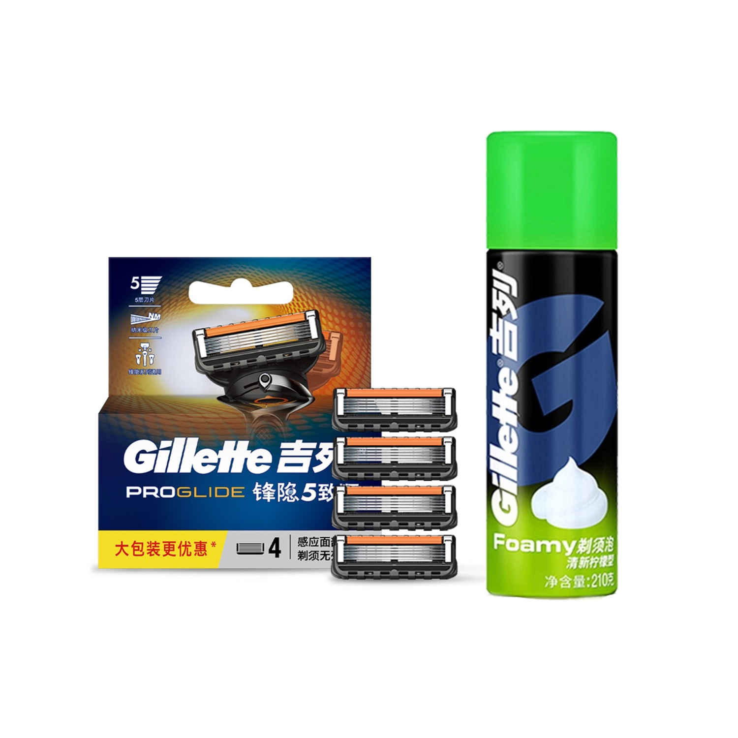 Набор инструментов для бритья с четырьмя лезвиями и пеной 210 г Gillette, Zhishun Quad Blade+Shufo 210g
Набор инструментов для бритья с четырьмя лезвиями и пеной 210 г Gillette, Zhishun Quad Blade+Shufo 210g