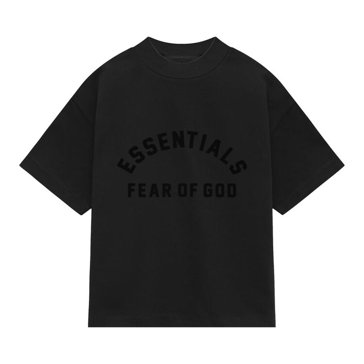 Футболка Fear of God Essentials Kids Heavy Jersey Crewneck T-Shirt, черный 
Футболка Fear of God Essentials Kids Heavy Jersey Crewneck T-Shirt, черный