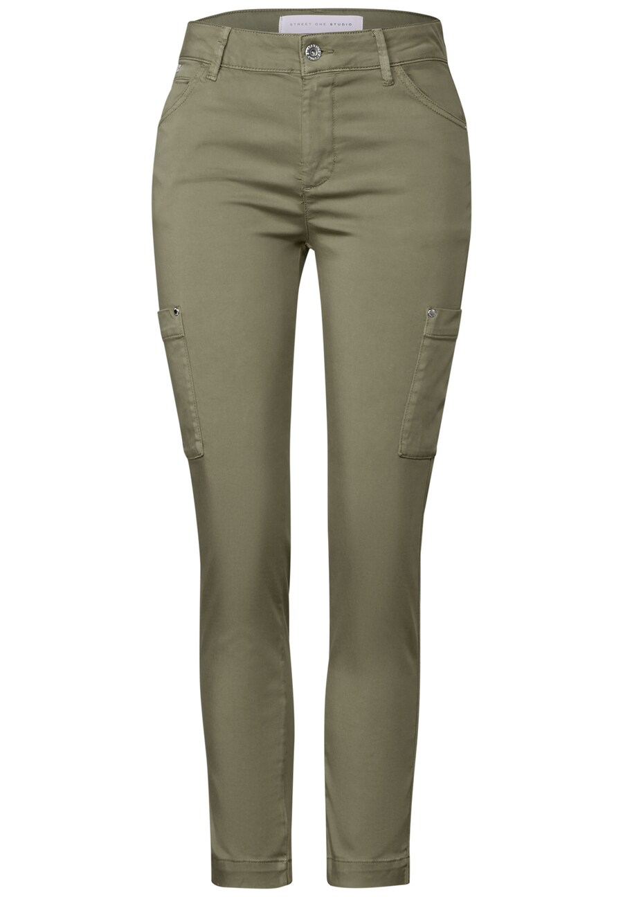 Узкие брюки-карго Street One Studio, зеленый
Узкие брюки-карго Street One Studio, зеленый
