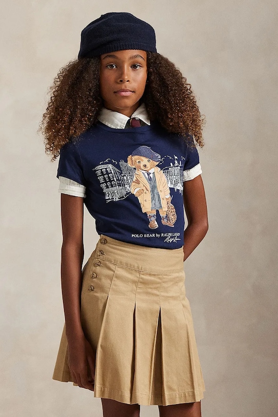 Детская хлопковая футболка Polo Ralph Lauren, темно-синий
Детская хлопковая футболка Polo Ralph Lauren, темно-синий