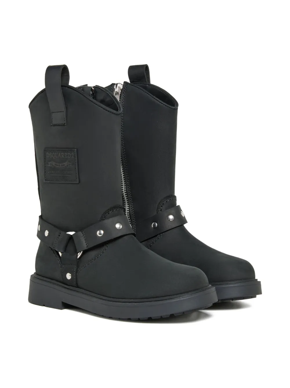 Сапоги на молнии с пряжкой Dsquared2 Kids, черный
Сапоги на молнии с пряжкой Dsquared2 Kids, черный