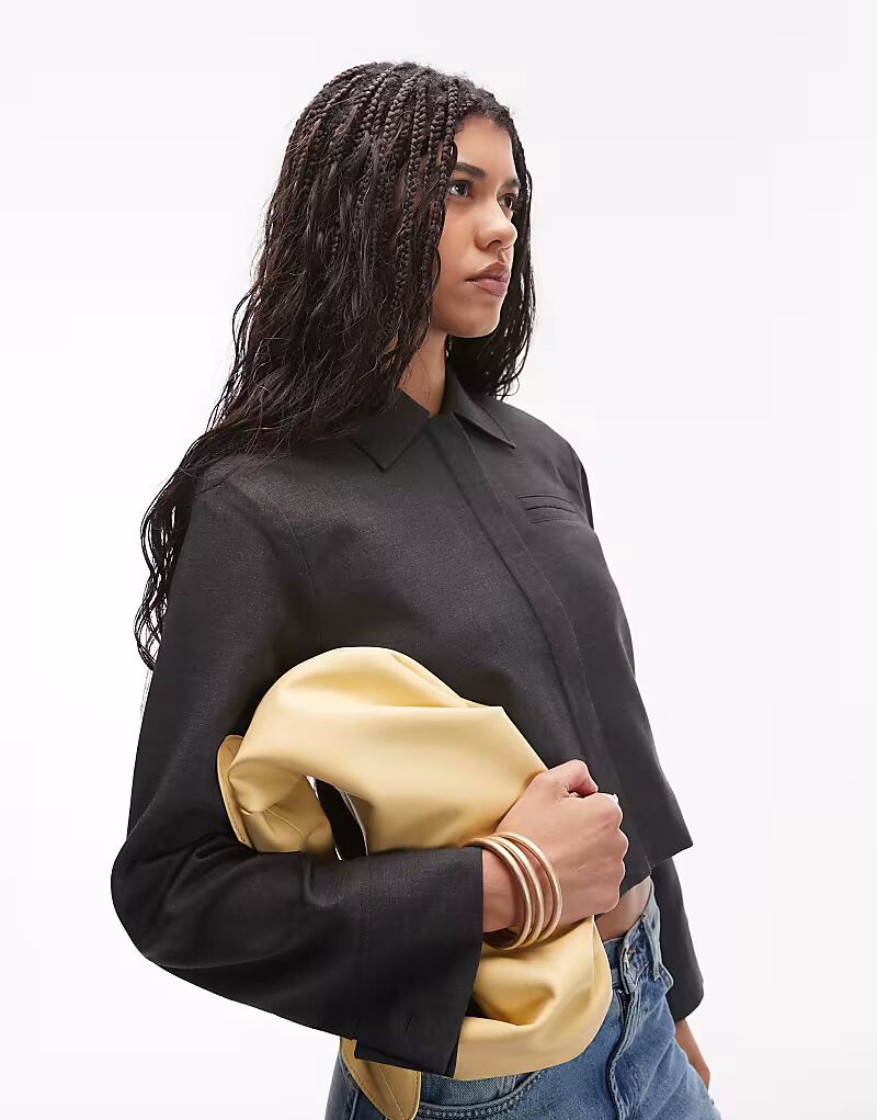 Укороченная куртка на молнии Topshop в угольном цвете, Черный, Укороченная куртка на молнии Topshop в угольном цвете
Укороченная куртка на молнии Topshop в угольном цвете, Черный, Укороченная куртка на молнии Topshop в угольном цвете