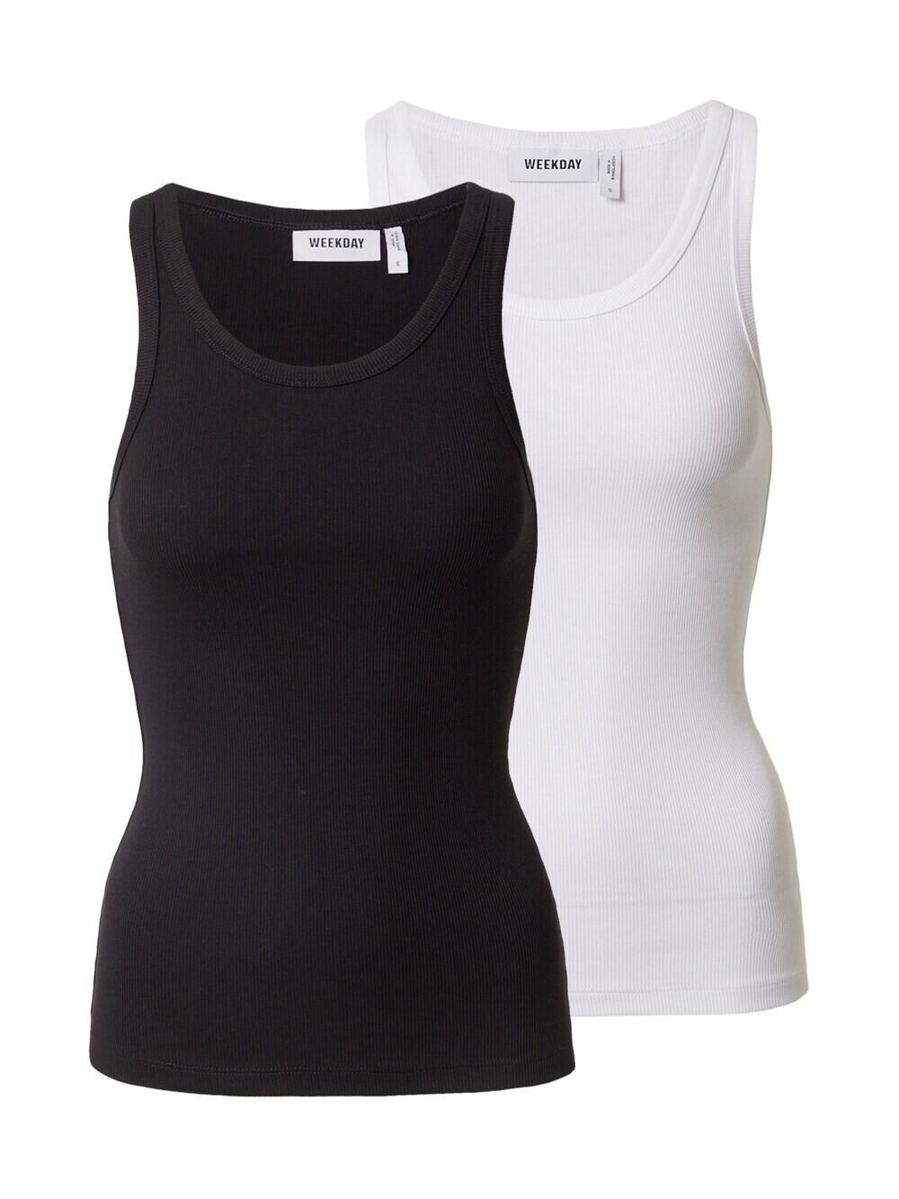 Топ WEEKDAY, черно-белый
Топ WEEKDAY, черно-белый