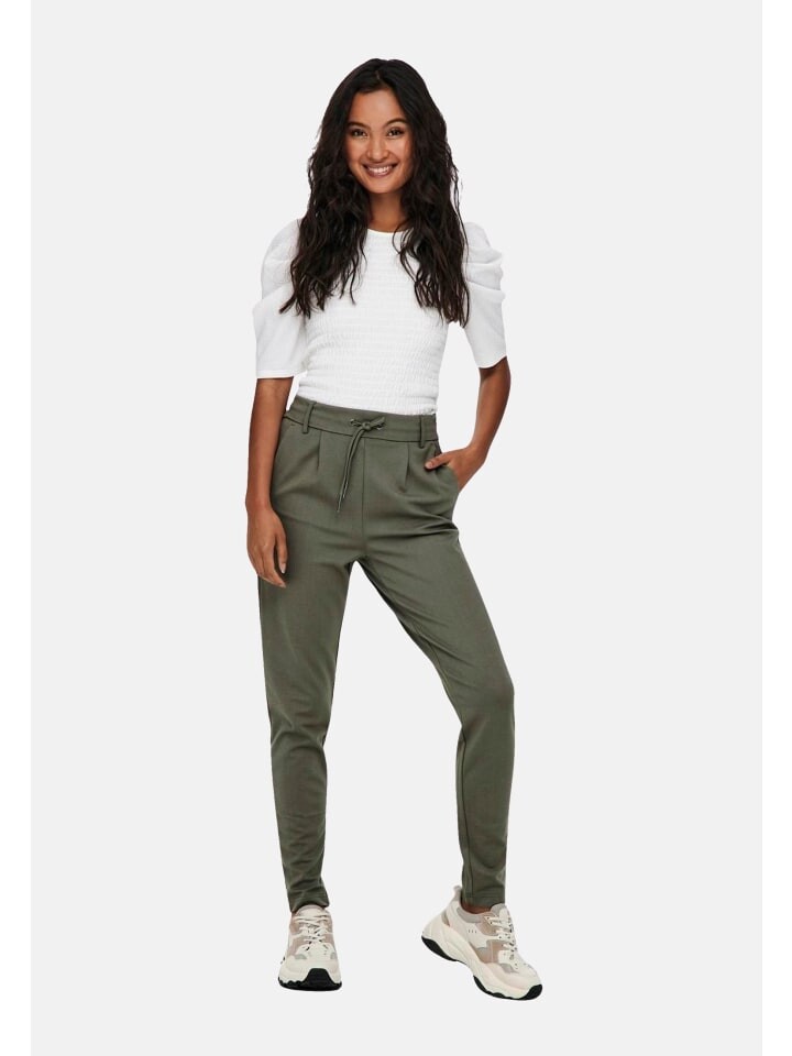 Тканевые брюки ONLY Poptrash, зеленый
Тканевые брюки ONLY Poptrash, зеленый