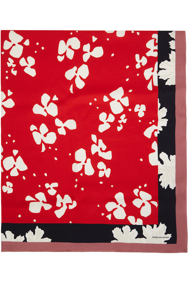 Dries Van Noten Красный вискозный шарф с принтом
Dries Van Noten Красный вискозный шарф с принтом