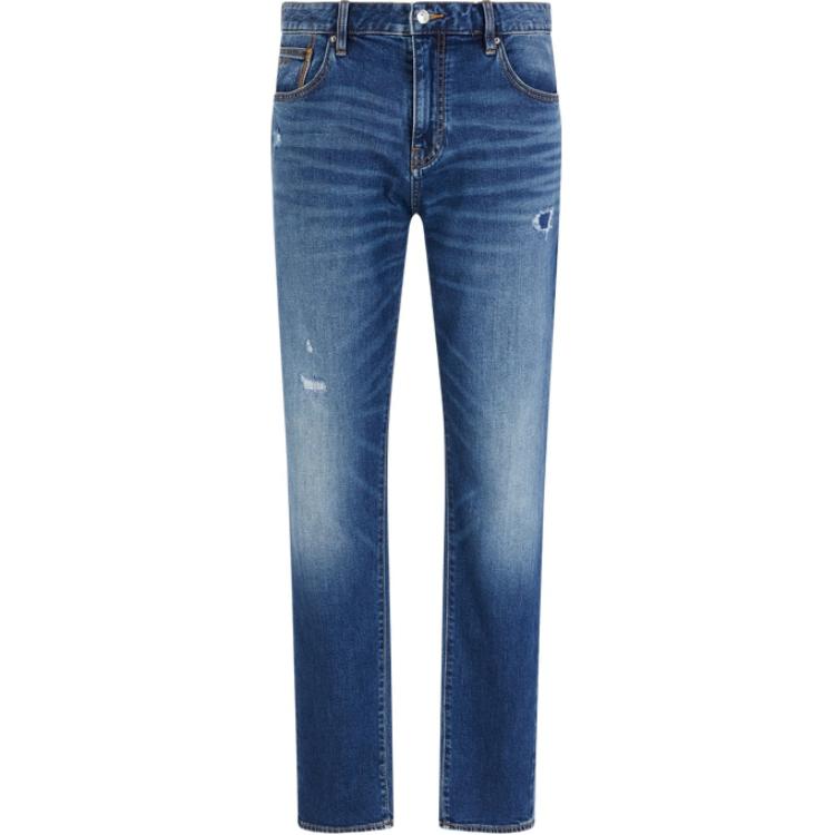 Джинсы с эффектом поношенности с пятью карманами ARMANI EXCHANGE, синий
Джинсы с эффектом поношенности с пятью карманами ARMANI EXCHANGE, синий