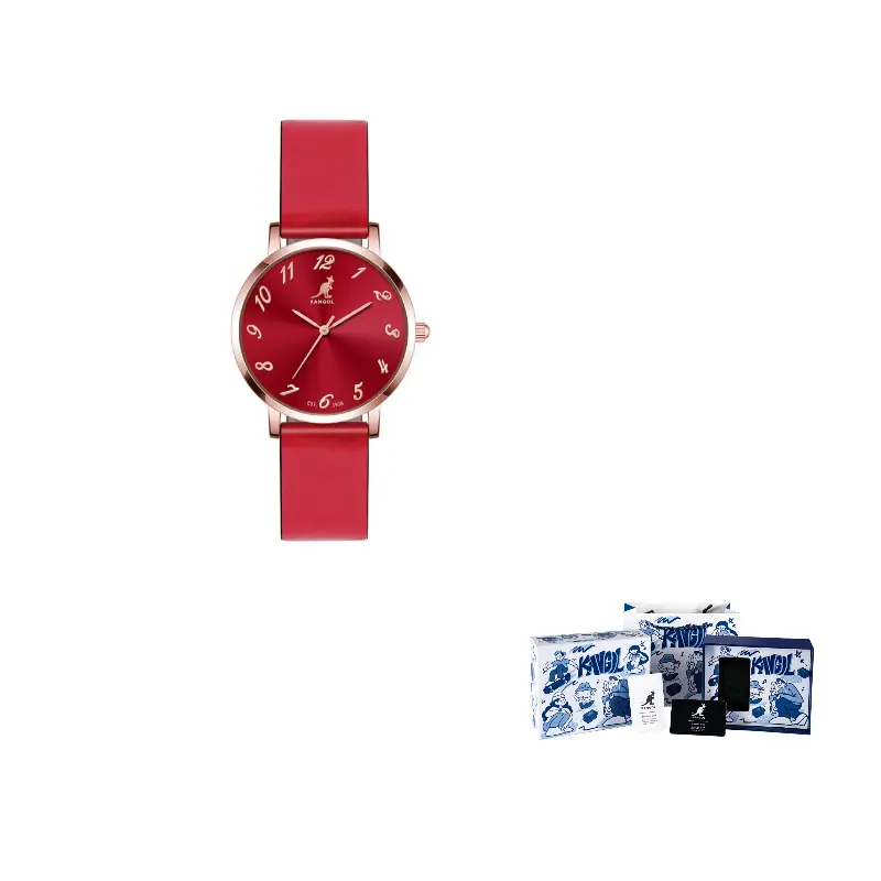 KANGOL Женские часы кварцевый механизм ремешок красный циферблат
KANGOL Женские часы кварцевый механизм ремешок красный циферблат