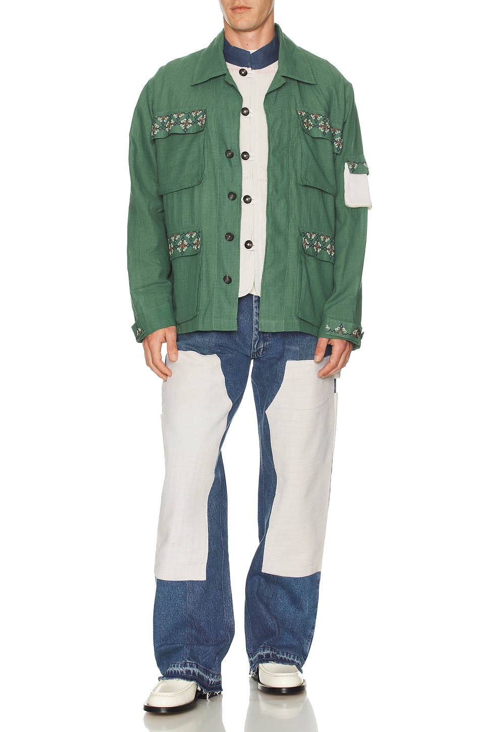 Джинсы с усиленными коленями Kartik Research, Lightwash & White
Джинсы с усиленными коленями Kartik Research, Lightwash & White