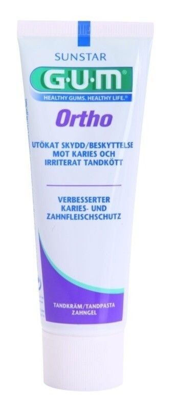 Gum Ortho Зубная паста, 75 ml
Gum Ortho Зубная паста, 75 ml