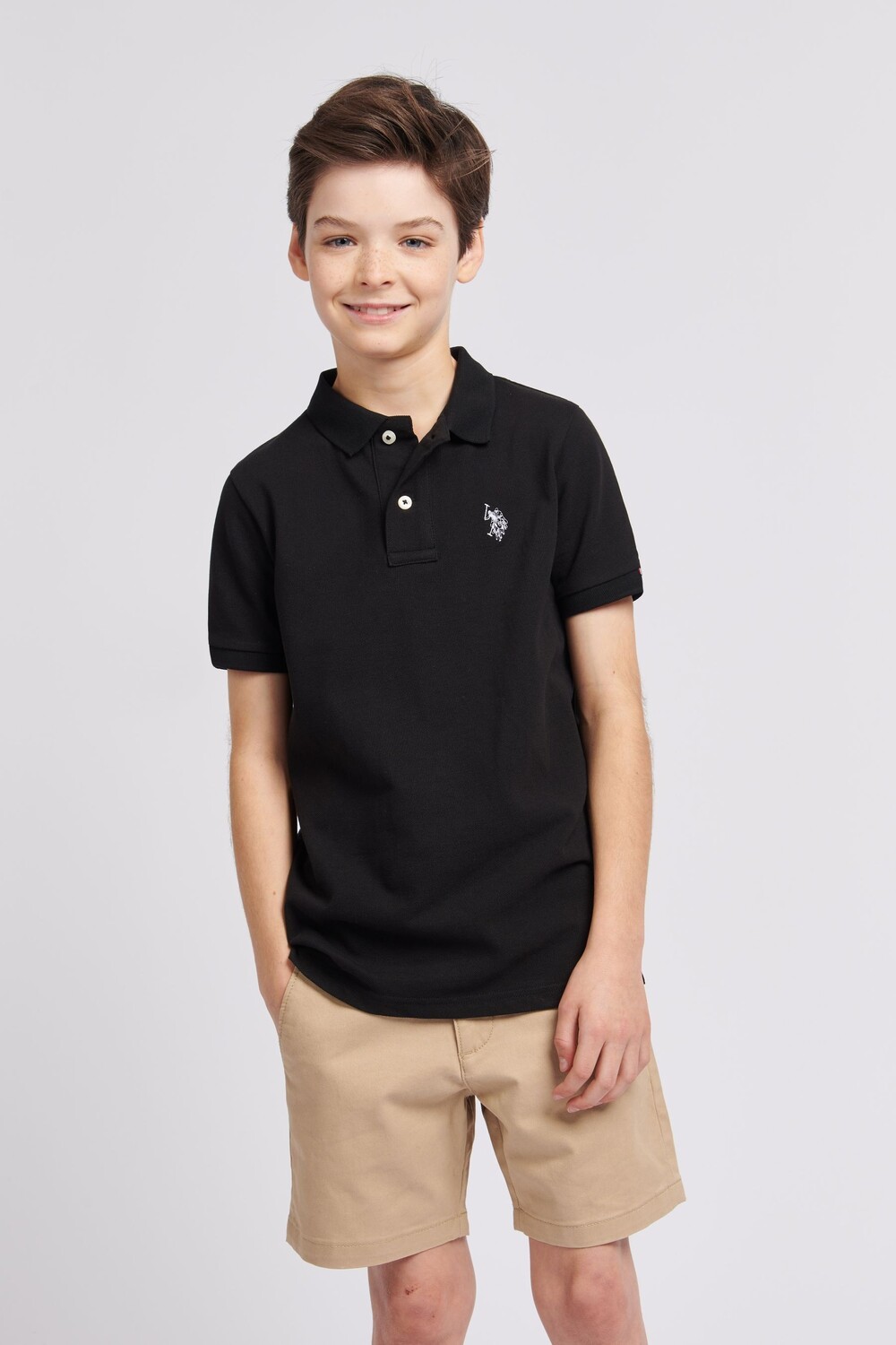 Рубашка-Поло из пике для мальчиков с рисунком всадника U.S. Polo Assn, черный
Рубашка-Поло из пике для мальчиков с рисунком всадника U.S. Polo Assn, черный