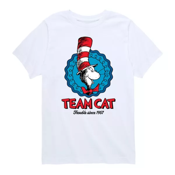 Футболка для мальчиков 8-20 с принтом команды кота Dr Seuss Licensed Character, белый
Футболка для мальчиков 8-20 с принтом команды кота Dr Seuss Licensed Character, белый
