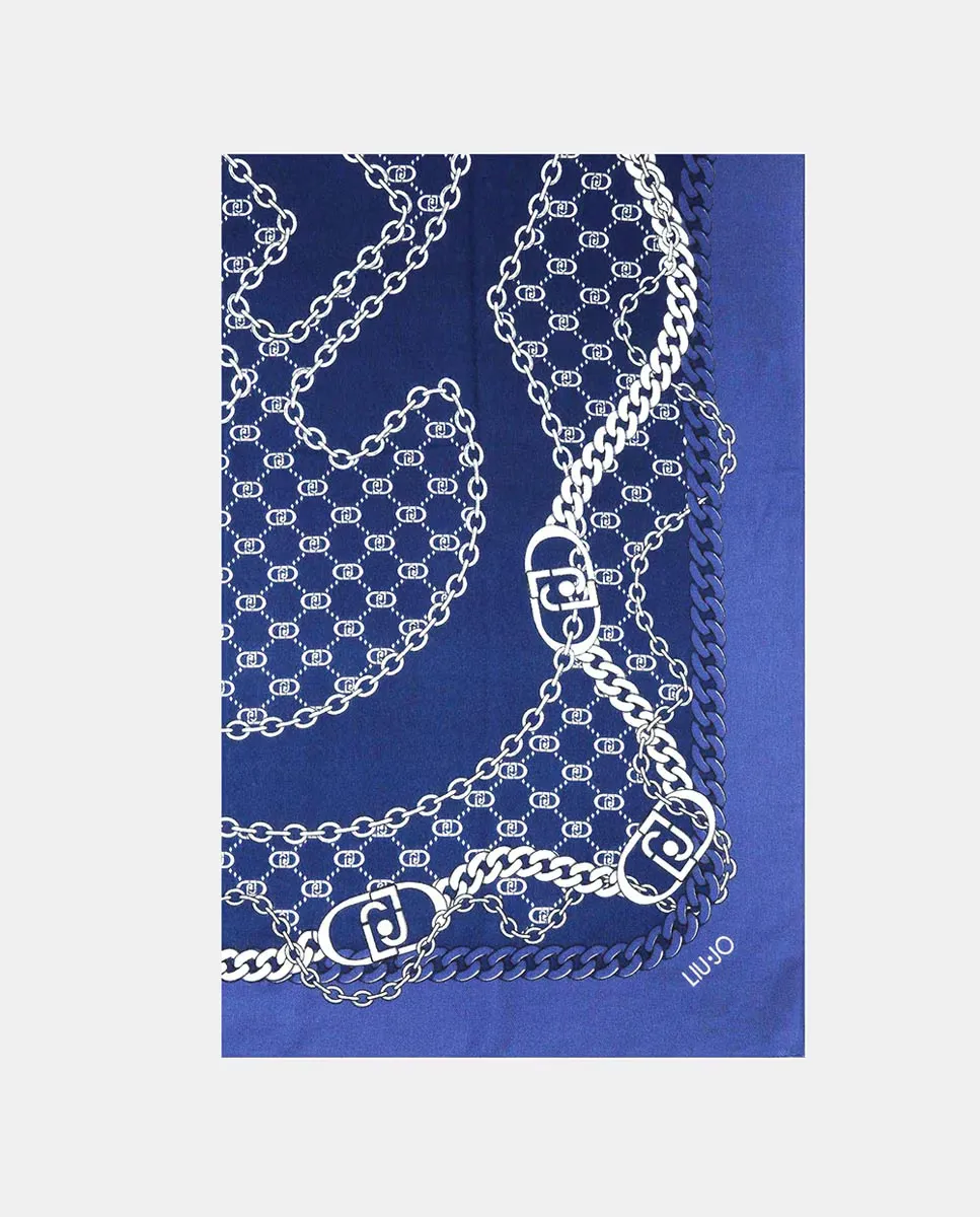 Шарф с принтом "цепи" LIUJO, синий
Шарф с принтом "цепи" LIUJO, синий