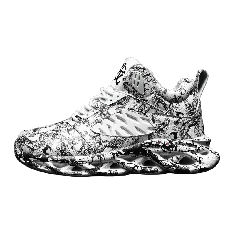 TAFN Мужские белые кроссовки мид-топ с массивной подошвой, цвет White
TAFN Мужские белые кроссовки мид-топ с массивной подошвой, цвет White