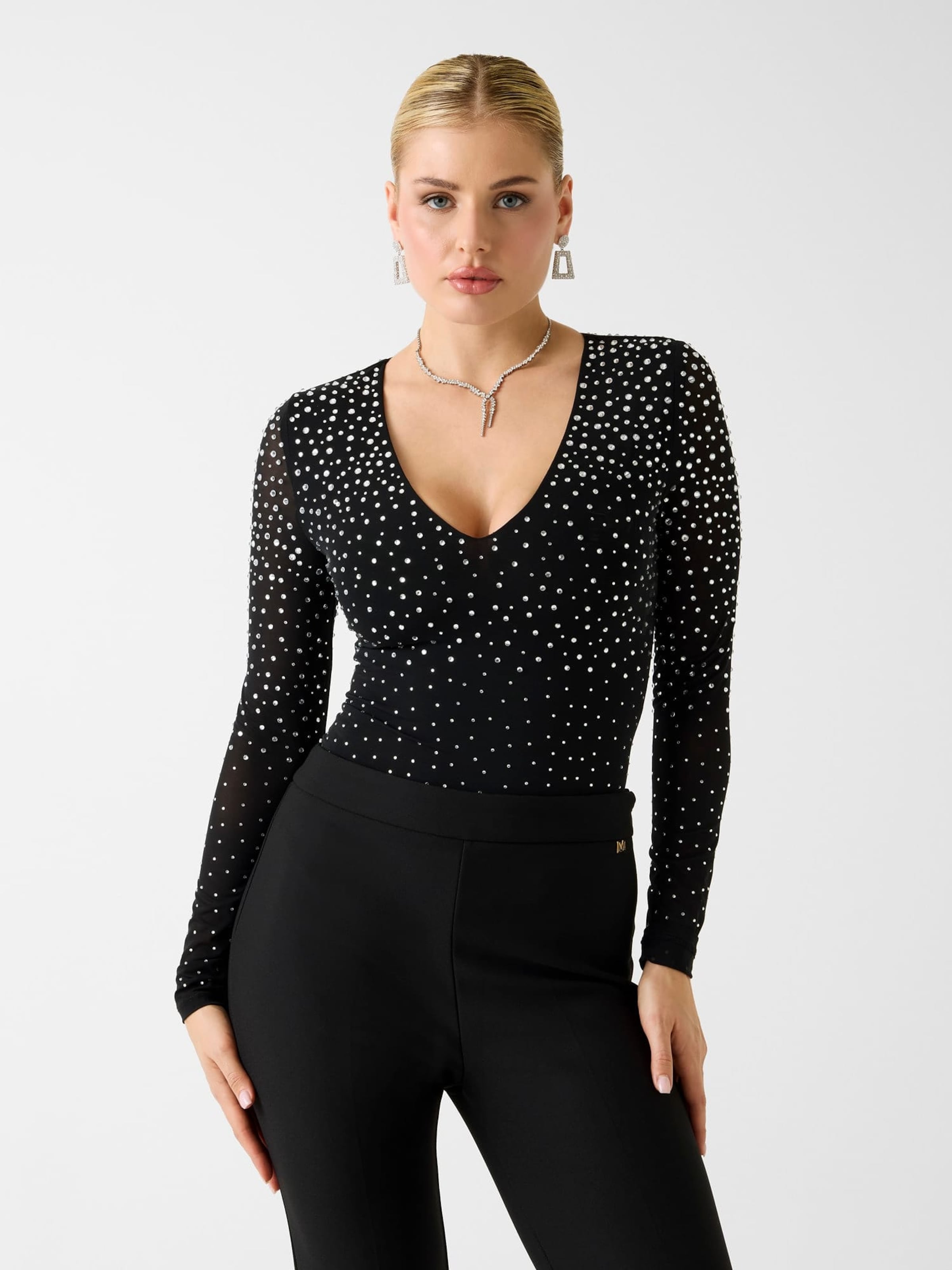 GUESS Боди-рубашка в черном цвете
GUESS Боди-рубашка в черном цвете