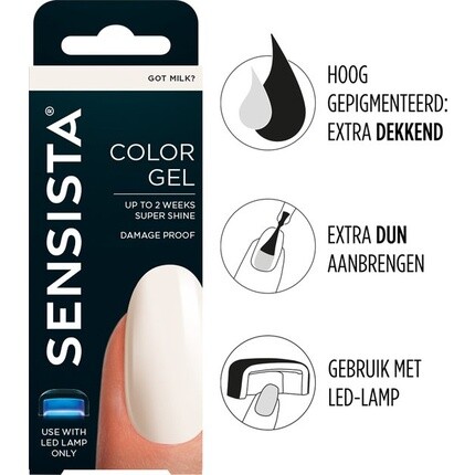 Гель-лак для ногтей Sensista Got Milk Color 7,5 мл
Гель-лак для ногтей Sensista Got Milk Color 7,5 мл