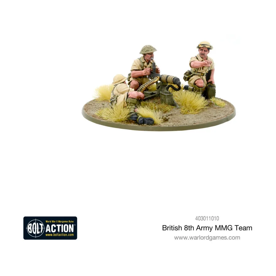 Команда MMG 8-й британской армии, Bolt Action - British Army - British 8th Army (28mm) 
Команда MMG 8-й британской армии, Bolt Action - British Army - British 8th Army (28mm)