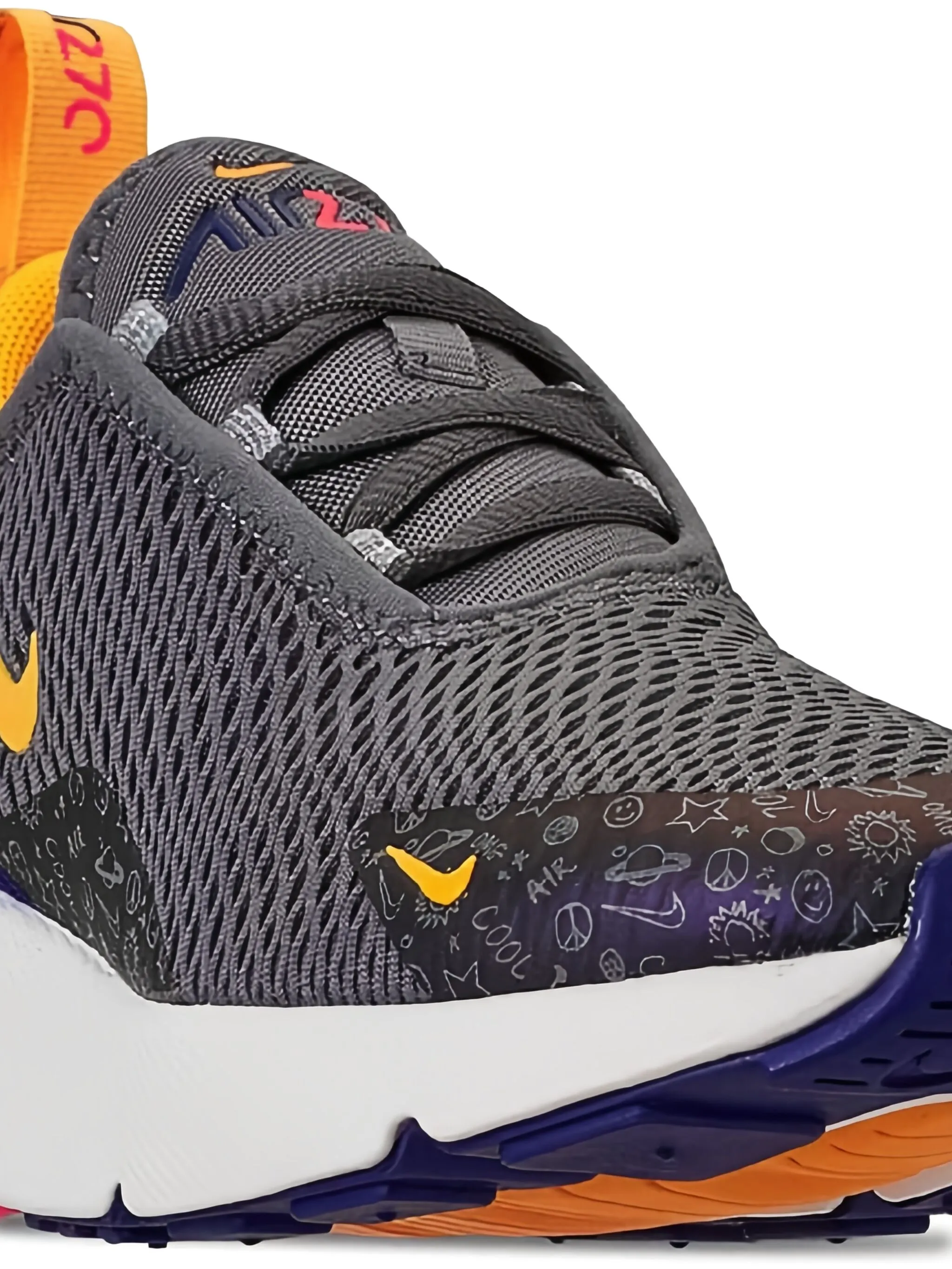 Кроссовки Air Max 270 Regency Purple/Laser Orange/Racer Nike Kids, серый
Кроссовки Air Max 270 Regency Purple/Laser Orange/Racer Nike Kids, серый