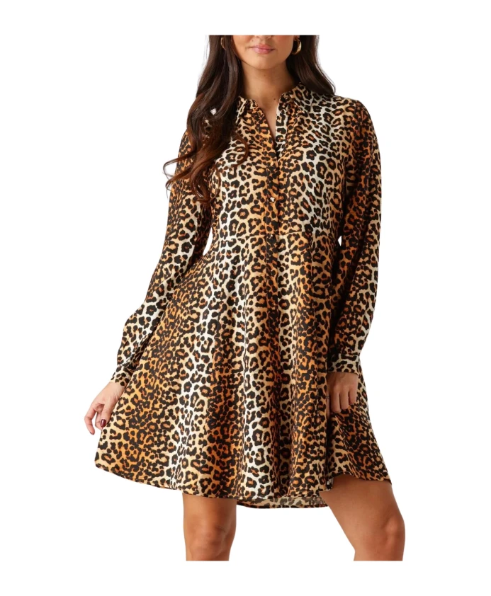Платье-Рубашка с леопардовым принтом Y.A.S, коричневый
Платье-Рубашка с леопардовым принтом Y.A.S, коричневый