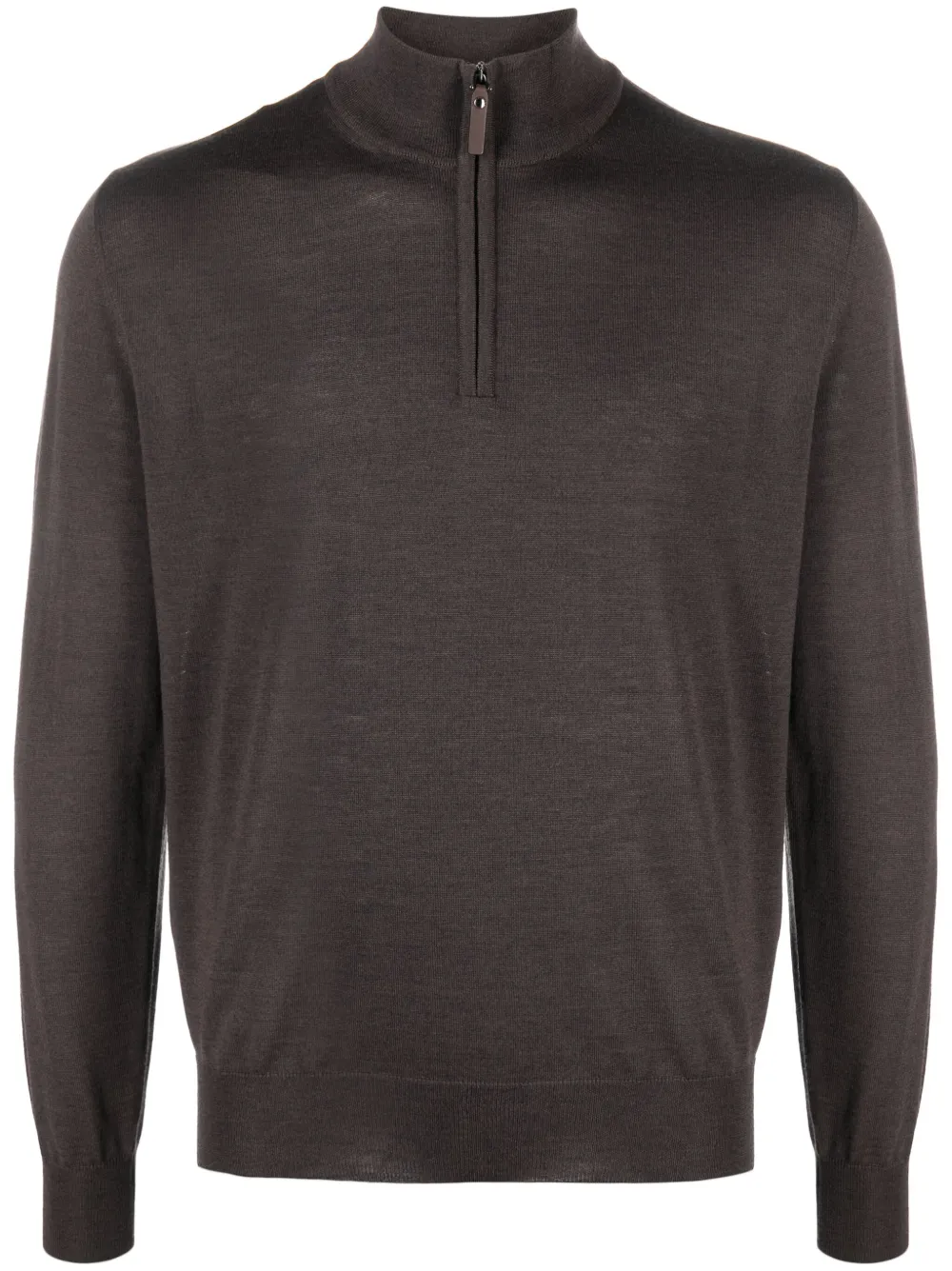 Джемпер из шерсти мериноса с высоким воротником Canali, коричневый
Джемпер из шерсти мериноса с высоким воротником Canali, коричневый