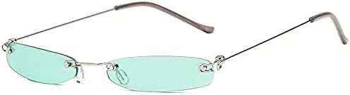 Модные солнцезащитные очки 2027 года, маленькие, для женщин и мужчин, без оправы, узкие, трендовые, из сплава, в стиле стритвеар, с защитой от УФ-излучения UV400 MTZJH, C1
Модные солнцезащитные очки 2027 года, маленькие, для женщин и мужчин, без оправы, узкие, трендовые, из сплава, в стиле стритвеар, с защитой от УФ-излучения UV400 MTZJH, C1