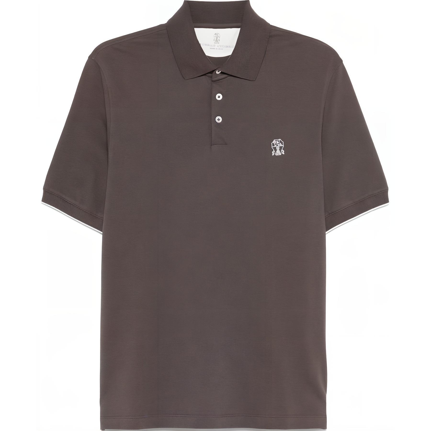 Детализированная поло с коротким рукавом Logo Brunello Cucinelli, Taupe, Коричневый, Детализированная поло с коротким рукавом Logo Brunello Cucinelli, Taupe
Детализированная поло с коротким рукавом Logo Brunello Cucinelli, Taupe, Коричневый, Детализированная поло с коротким рукавом Logo Brunello Cucinelli, Taupe