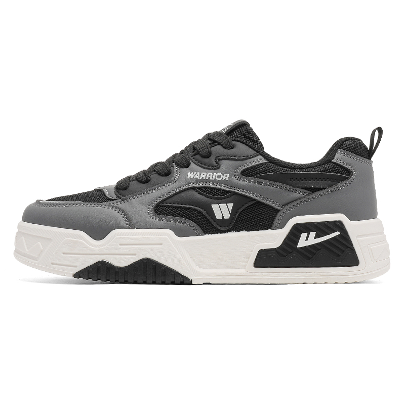 Кроссовки для скейтбординга мужские с амортизацией и поддержкой WARRIOR, серый and черный double net
Кроссовки для скейтбординга мужские с амортизацией и поддержкой WARRIOR, серый and черный double net